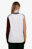 Celine Grey Colourblock Wool Cardigan Size S
