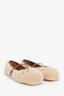 Gucci Brown Shearling Horsebit Ballet Flats Size 38.5