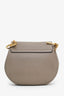 Chloe Taupe Grained Leather 'Drew' Crossbody Bag