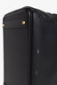Hermès 1999 Black Leather GHW Haut à Courroies Birkin 40
