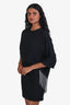 Stella McCartney Black Crystal Fringe Mini Dress Size 36