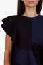 Jacquemus Navy/Black Asymmetrical 'La Reconstruction' Top Size 36