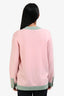 Pre-loved Chanel™ 2024 Cashmere Pink/Green Cardigan Size 36