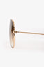 Ray Ban Gold Tone/Brown Aviator Sunglasses
