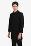 Burberry Black Cotton Midi Belted Trench Coat Size 46 Mens