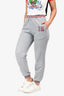 Celine Light Grey Cotton Cashmere '16' Sweatpants Size S