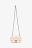 Pre-loved Chanel™ 2021 Blush Pink/Black Tweed Mini Rectangular Flap Crossbody Bag