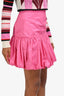 Stella McCartney Pink Nylon Bubble Mini Skirt Size 38