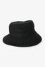 Pre-loved Chanel™ 2021 Black Denim Logo Embroidered Bucket Hat Size L