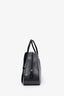 Christian Dior 2000 Black Calfskin Embossed Large Saddle Bowler Bag