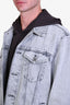 Eleventy Grey Washed Denim Jacket Size XL Men's