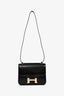 Hermès 2022 Black Box Leather Constance 24