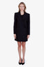 Smythe Black Single Button Blazer Mini Dress Size 2