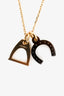 Hermès Gold Tone Amulette Equestre Necklace