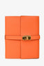 Hermès 2008 Orange Swift Leather Secret Notebook