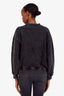 Anine Bing Washed Black 'Harvey AB x TO Elton John' Crewneck Sweater Size S
