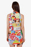 Moschino Couture Multicolour Powerpuff Girls Sleeveless Dress with Tie Size 6