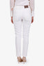 Brunello Cucinelli White Denim Straight Leg Jeans Size 2