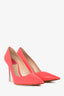 Christian Dior Neon Pink Patent Plexi Pumps Size 37