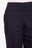 Theory Navy Linen Blend Trousers Size 2