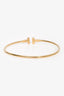 Tiffany & Co. 18K Yellow Gold T Narrow Wire Bracelet