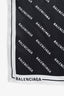 Balenciaga Black/White Logo Scarf