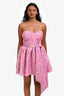 Elliatt Pink/Purple 'Nala' Floral Belted Mini Dress Size S