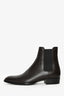 Saint Laurent Brown Leather Ankle Boot Size 40 Men's