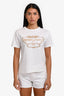 Hermès White Cotton Brides de Gala T-Shirt Size 34