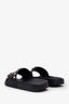 Valentino Black Rockstud Rubber Slide Size 35
