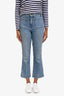 Khaite Blue Denim Medium Wash Flat Pocket Jeans Size 25