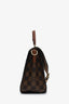 Louis Vuitton 2019 Brown/Pink Damier Ebene Canvas Beaumarchais Bag With Strap