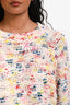 Eleven Six Cream/Multicolour Crochet Sweater Size XS S