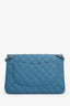Pre-loved Chanel™ 2013-2014 Blue Caviar Leather Jumbo Double Flap Bag SHW