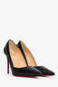 Christian Louboutin Black Leather and Suede Pumps Size 34.5