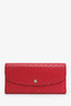 Gucci Pink Micro Guccissima Leather Interlocking G Continental Wallet