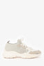 Stuart Weitzman White/Beige 505 Mesh Sneakers Size 37