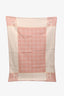 Hermès Pink/Cream Merino Wool Avalon Cabriole Baby Blanket