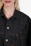 Sacai 2024 Dark Blue Denim Panel Jacket Size 1