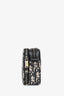 Christian Dior 2022 Black/Navy Oblique Jacquard Zipped Pouch Crossbody