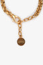 Versace Gold-Tone Crystal Embellished Medusa Bracelet