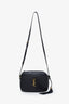 Saint Laurent Black Leather Lou Monogram Camera Bag