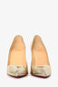 Christian Louboutin Gold Corneille 100 Pumps Size 36.5
