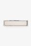 Hermès Silver/White Toned 'Clic Clac' Bracelet