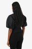 Frame Black Cotton Poof Sleeve Square Neck Top Size XS