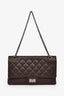 Pre-loved Chanel™ Brown Caviar Leather 2.55 226 Jumbo Double Flap Bag