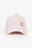 Pre-loved Chanel™ Pink Cotton Sequin CC Baseball Hat