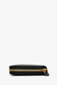 Prada Black Saffiano Leather Long Zip Wallet