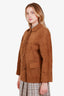 Prada Brown Suede Light Jacket Size 38