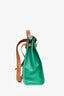 Hermès 2025 Green/Brown Coated Canvas Leather 31